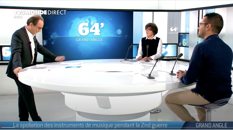 TV5 Monde Pascale Berhneim musique et spoliations